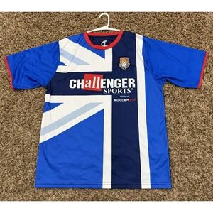 Challenger Sports Teamwear British Soccer Futbol Jersey Short Sleeve Mens Large